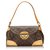 Louis Vuitton Brown Monogram Beverly MM Leather Cloth  ref.154591