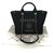 Chanel Large shopping bag Black Leather  ref.154694