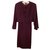 Dark Plum Dress Suit by Christian Dior Purple Prune Silk Wool  ref.154768