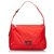 Fendi Red Micro Zucchino Nylon Shoulder Bag Leather Cloth  ref.154806