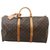 Louis Vuitton Keepall 50 Brown Cloth  ref.154906
