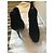 Stivaletti Alberta Ferretti in suede nero - vista 5
