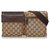 Gucci Brown GG Canvas Belt Bag Beige Leather Cloth Cloth  ref.155005
