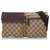 Gucci Brown GG Canvas Belt Bag Beige Dark brown Leather Cloth Cloth  ref.155017