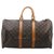 Louis Vuitton Keepall 45 Marrom Lona  ref.155130