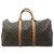 Louis Vuitton Keepall 50 Marrom Lona  ref.155167