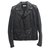 Saint Laurent Leather biker jacket Black  ref.155178