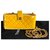 Chanel Handtaschen Gelb Samt  ref.155202
