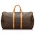 Louis Vuitton Brown Monogram Keepall 55 Leather Cloth  ref.155281