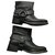Zadig & Voltaire Roady Leather Biker Boots Black  ref.155394