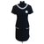 Chanel-Kleid aus der FALL READY-TO-WEAR-Kollektion 2005 Schwarz Weiß Aus weiß Kaschmir Perle  ref.155433
