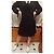 Dsquared2 Kleid aus schwarzer Seide plissiert Low Rise - Ansicht 3