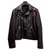 Alexander Mcqueen Leather biker jacket with patches Black  ref.155485