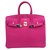 Hermès HERMES BIRKIN 25 Rose Pourpre PHW Pink Leder  ref.155547