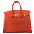 Hermès Birkin 35 orange feu Leather  ref.155642