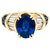 Boucheron-Ring aus Gelbgold, Saphire und Diamanten. Gelbes Gold  ref.155666