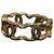 Chanel argolas Dourado Metal  ref.155693
