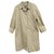 raincoat woman Burberry vintage size 42 with removable wool lining Beige Cotton Polyester  ref.155705