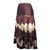 Autre Marque Silk long skirt 100% Chocolate  ref.155785