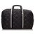 Chanel Black Old Travel Line Duffle Bag White Nylon Cloth  ref.155852