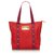 Louis Vuitton Red Antigua Cabas MM Rosso Tela Panno  ref.155900