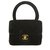 Vintage CHANEL Velvet Micro Mini Flap Bag Noir Sac à main de soirée twist lock Velours  ref.155945