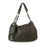 CHANEL Boho style Black Leather Large Shoulder bag, CC stiched logo & mini pouch  ref.155953