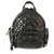 MONCLER Florine Small Backpack in black quilted nylon fabric bag zipper pockets  ref.155974