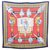 Hermès Bufanda de hermes Roja Seda  ref.155998