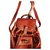 Gucci Bamboo Backpack Arancione Svezia Pelle  ref.156048