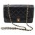 Chanel Diana Black Patent leather  ref.156177