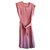 Prada Dress in silk Pink Silver  ref.156186