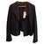 Vince Elegant zipped jacket Dark brown Lambskin  ref.156251