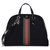 GUCCI - OPHIDIA TOP HANDLE BAG BLACK SUEDE Leather  ref.156304