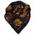 Hermès Sciarpa di seta Hermes Les Beaux Jours de Bonsai nera Nero Multicolore Panno  ref.156341