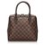 Louis Vuitton Brown Damier Ebene Brera Leather Cloth  ref.156345