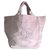 Chanel Handbags Pink Cotton  ref.156418