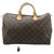 Louis Vuitton Speedy 35 Brown Cloth  ref.156492