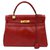 Hermès Hermes vintage bag, kelly model 32, 1989 Red Leather  ref.156590