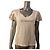 Top Escada Sport de algodón color eggshell con strass Blanco roto
