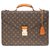 Louis Vuitton "Ambassador" schoolbag in monogrammed canvas Brown Leather Cloth  ref.156710