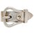 Hermès clip buckle silver belt.  ref.157018
