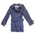 vintage Burberry women's trench coat 36 Purple Cotton  ref.157137
