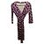 Diane Von Furstenberg Abito in jersey di seta Multicolore Porpora