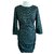Louis Vuitton Silk dress Green  ref.157232