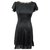 Dolce & Gabbana Vestido negro de seda elástica de Dolce and Gabbana  ref.157236