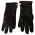 Gants GUCCI en daim noir Cuir  ref.157246