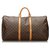 Louis Vuitton Brown Monogram Keepall 60 Leather Cloth  ref.157281