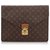 Louis Vuitton Brown Monogram Porte Documents Senateur Cloth  ref.157307