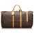 Louis Vuitton Brown Monogram Keepall Bandouliere 60 Leather Cloth  ref.157316